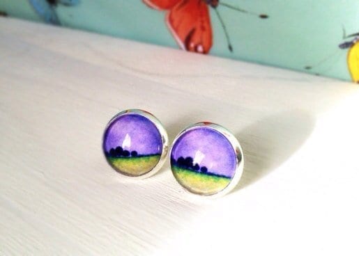 post earrings "After the Storm"