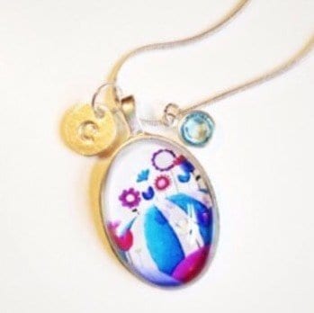 Long Yellow Necklace "Lemon Meringue Sky"