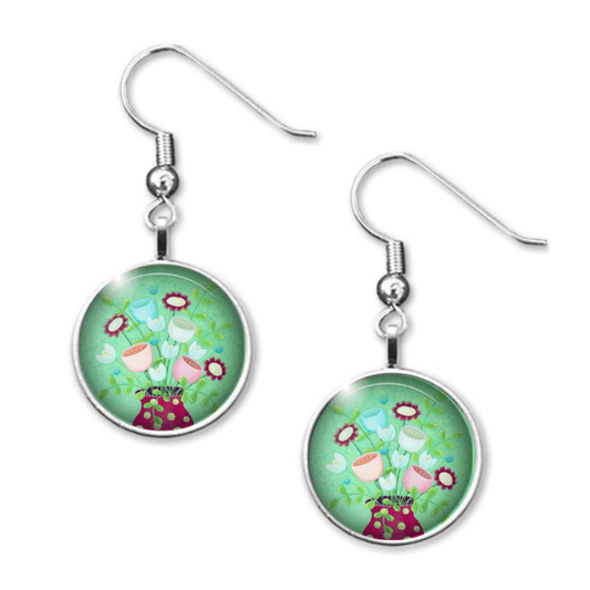 Life in Pastels, Mint Green Drop Earrings