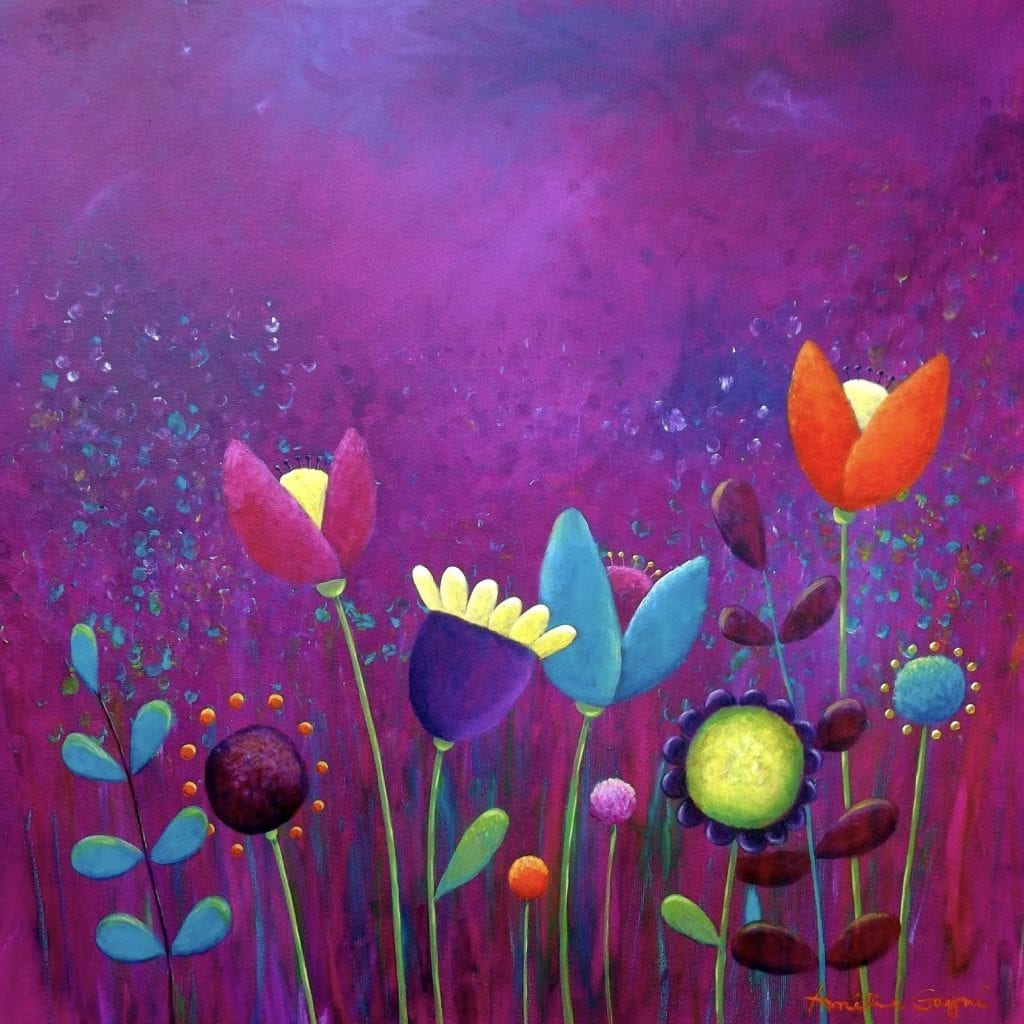 Purple haze original painting