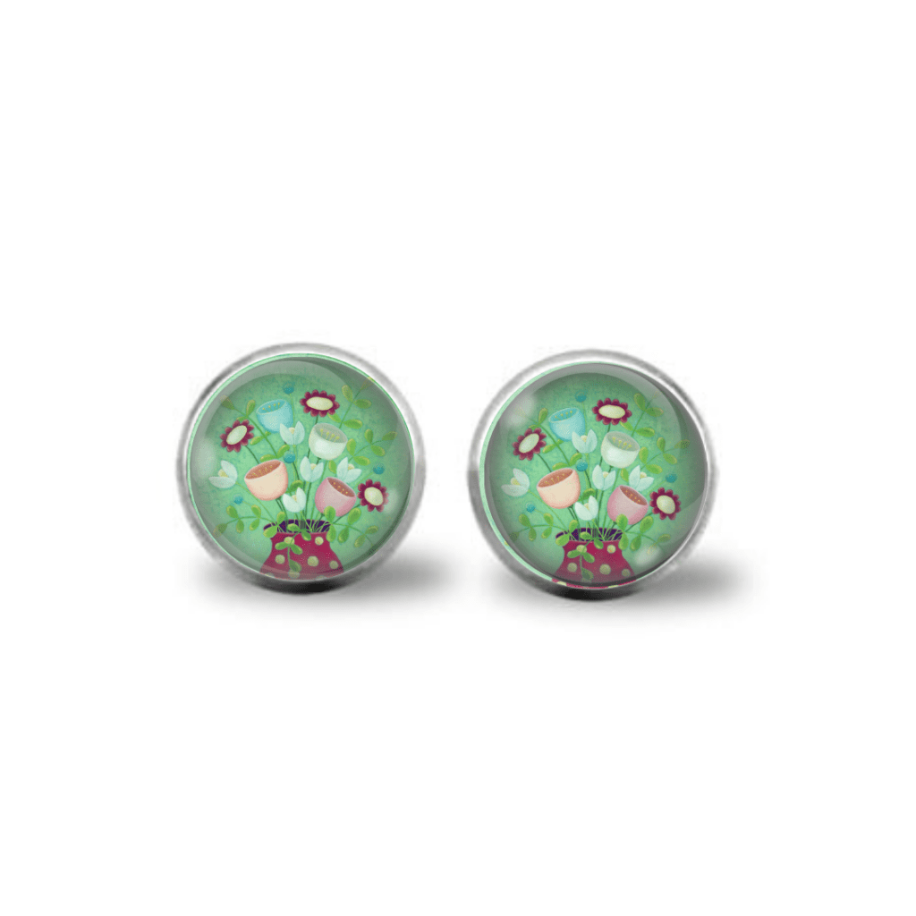 Mint Pastel Green post earrings "Life in Pastels"