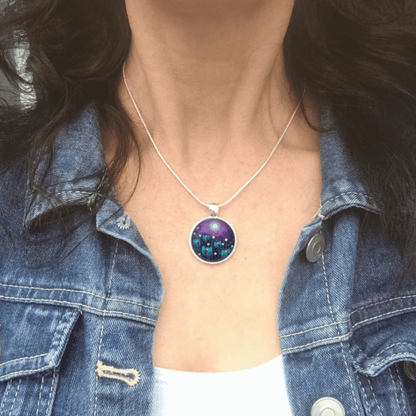 Purple & Blue Necklace “Midnight Magic”