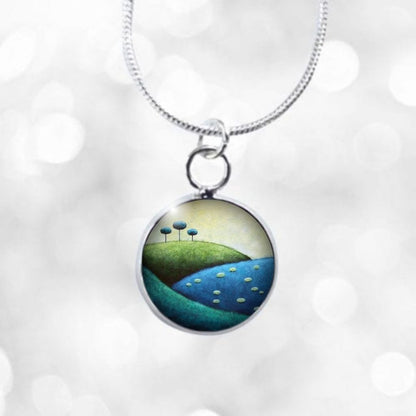 "The Blues" Mini Necklace