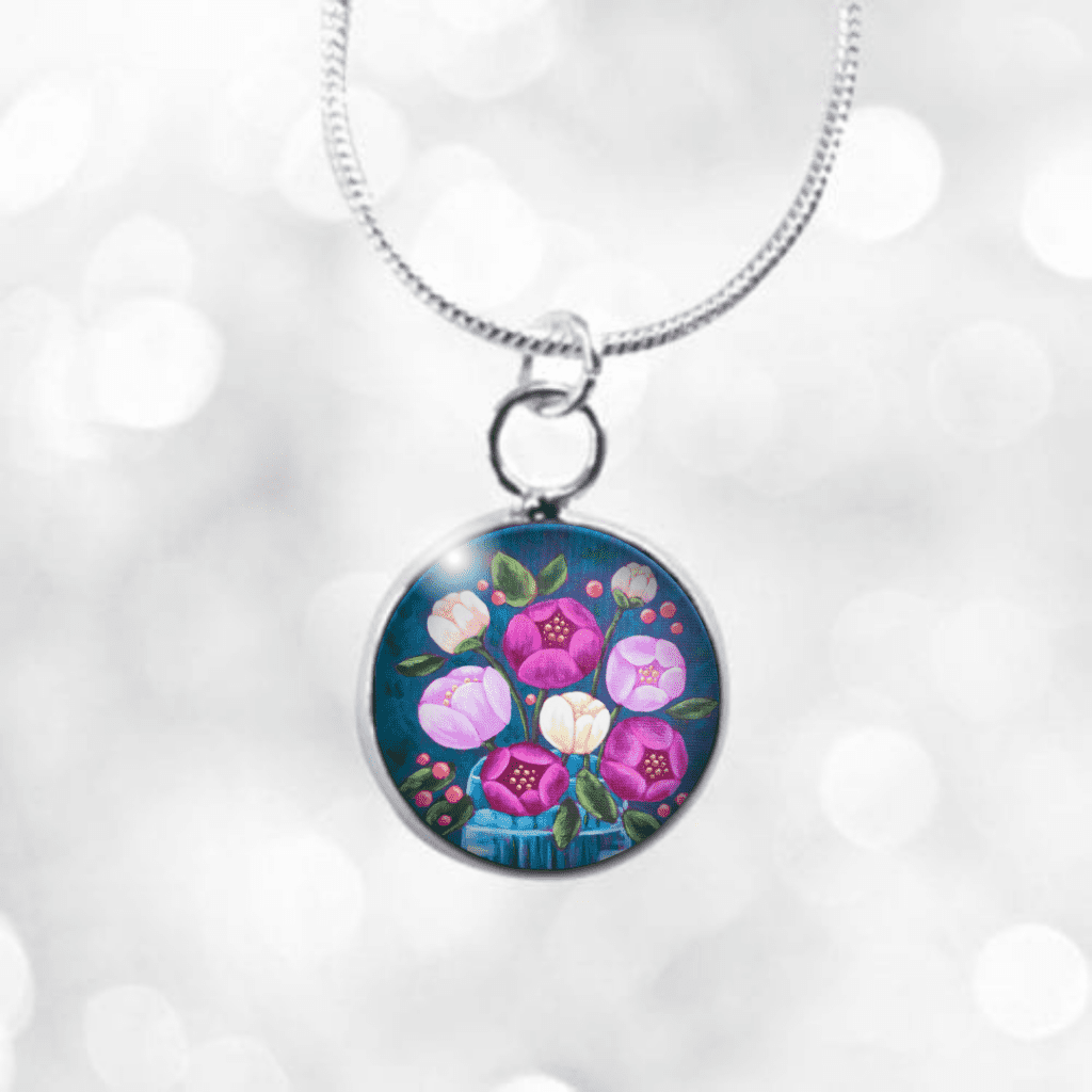 Peonies Mini Necklace