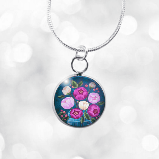 Peonies Mini Necklace