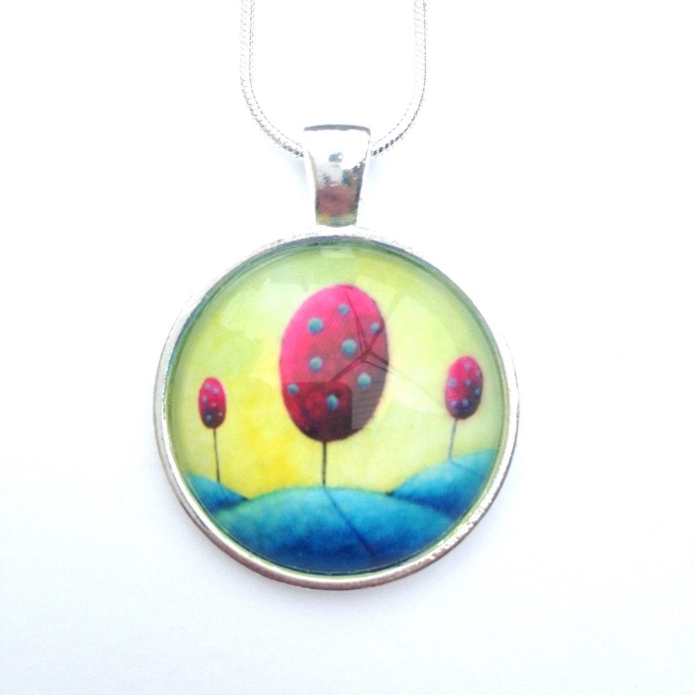 Yellow and pink necklace