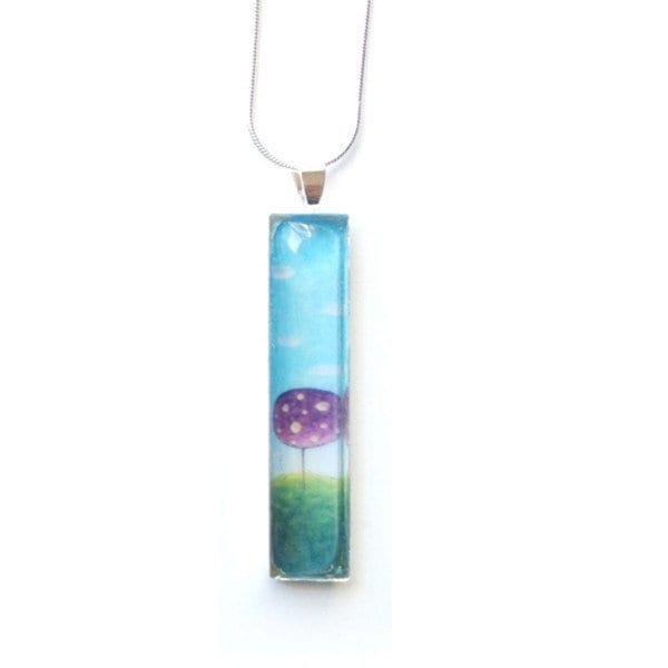long blue pendant