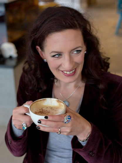 Purple and Grey Earrings | post earrings|stud earrings | Jewellery by Amélie Gagné Studio