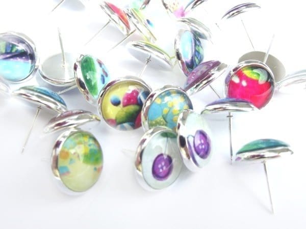 Shamrock stud earrings | Irish earrings