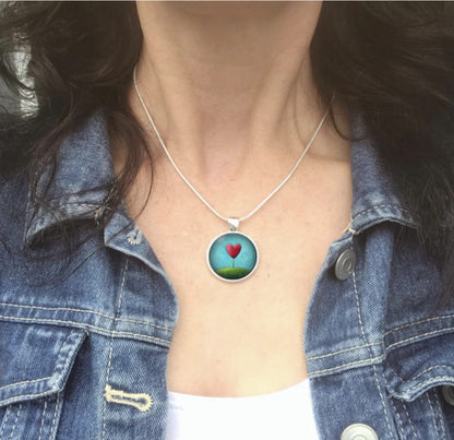 "Be Mine" medium heart necklace