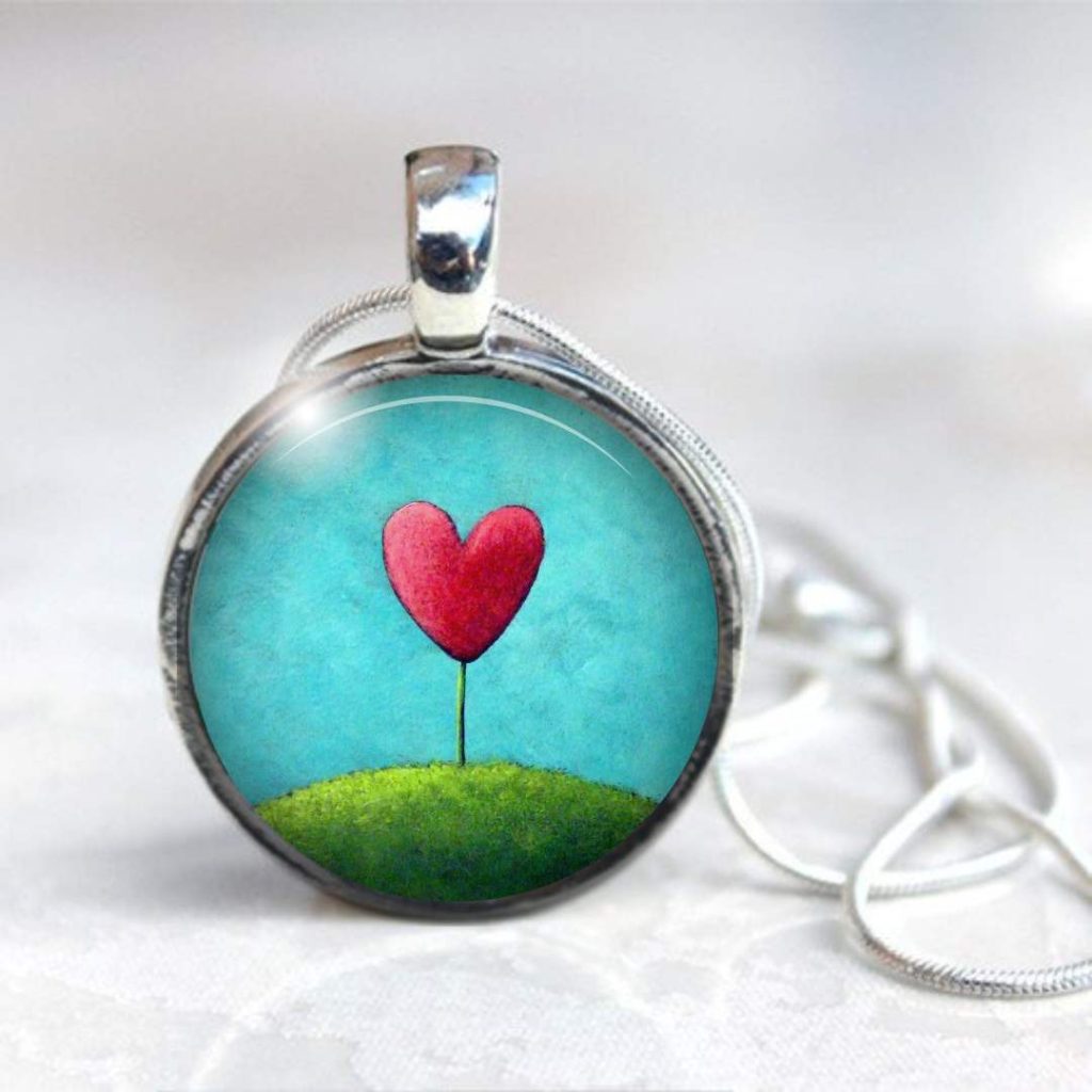 "Be Mine" medium heart necklace