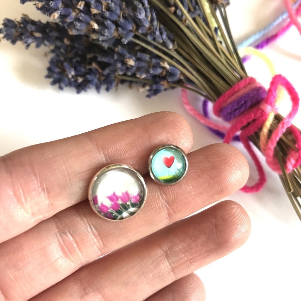 Small Flower Earrings | post earrings | stud earrings | Kids Jewellery by Amélie Gagné Studio