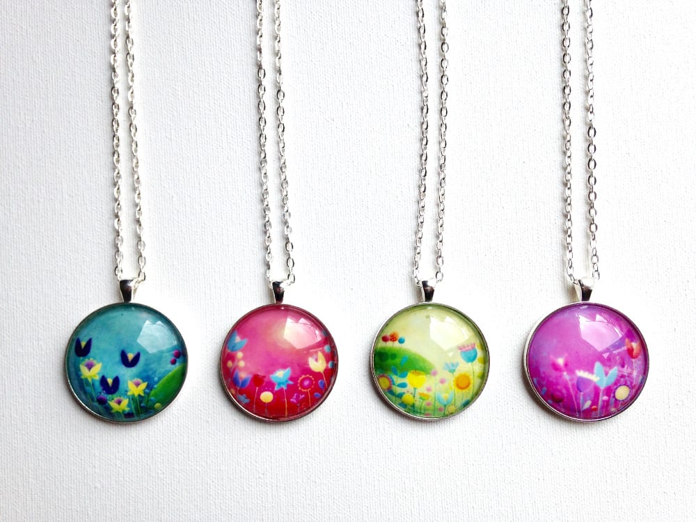 Large Necklace "Turquoise"