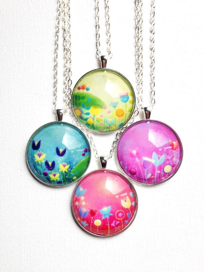 Large Necklace "Purple"