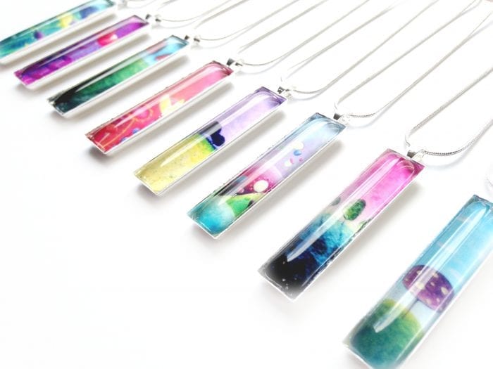 Long glass pendant Amelie gagné studio