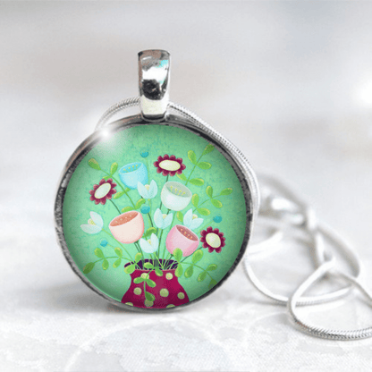 Mint Green Necklace "Life in Pastel"