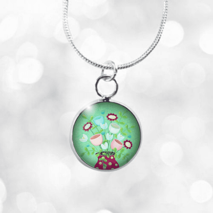 Mint Green mini Necklace