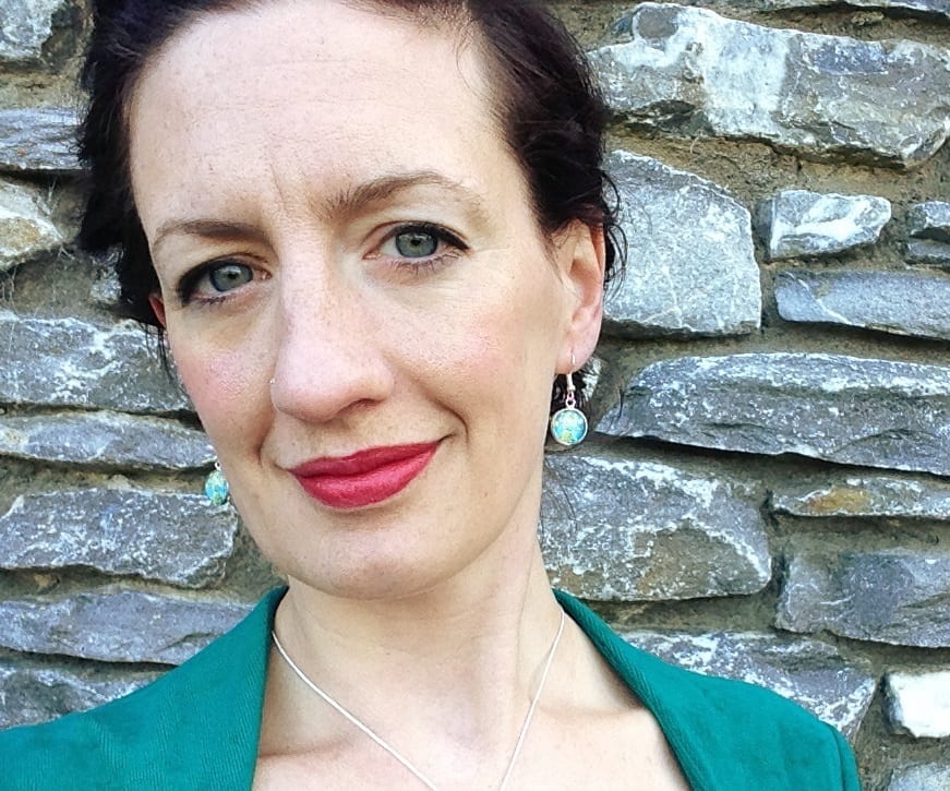 Purple and Blue Drop Earrings | Glass earrings | Jewellery by Amélie Gagné Studio