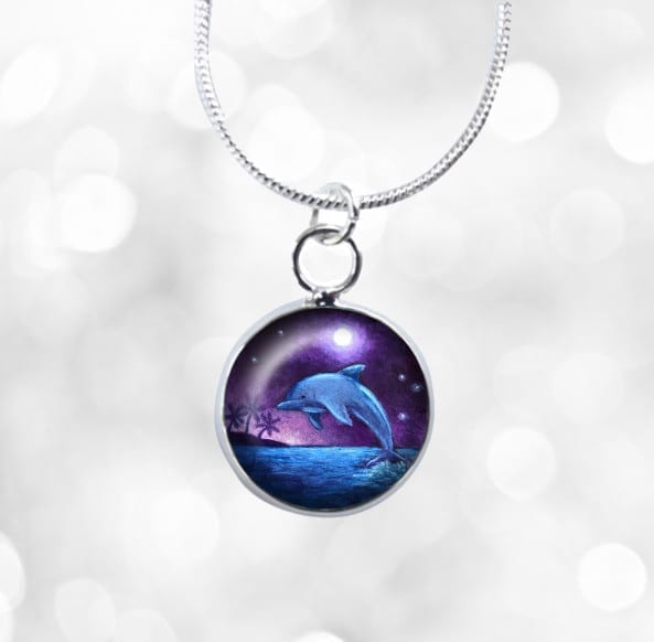 Small dolphin necklace