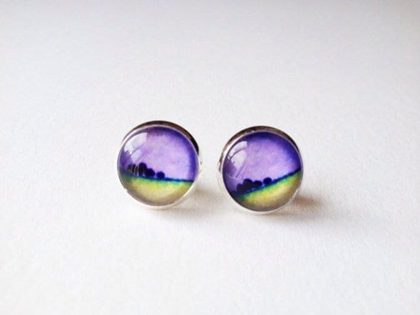 post earrings "After the Storm"