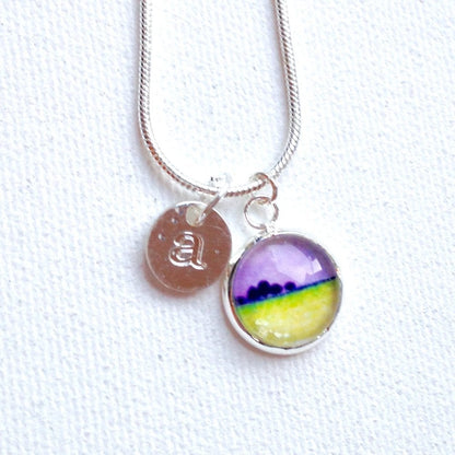 Mini Red and Grey necklace