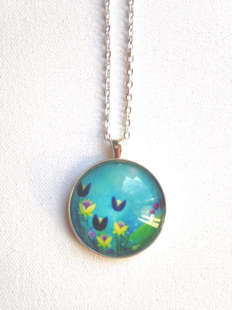 Large Necklace "Turquoise"