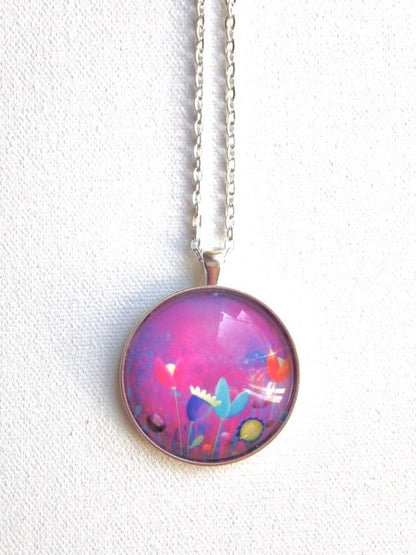 Large Necklace "Purple"