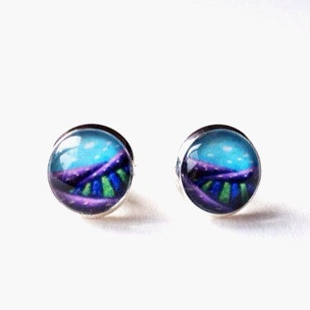 post earrings "Lavender Fields"