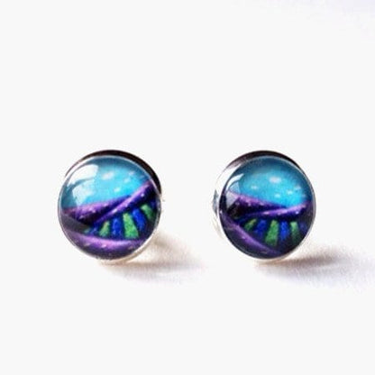 post earrings "Lavender Fields"