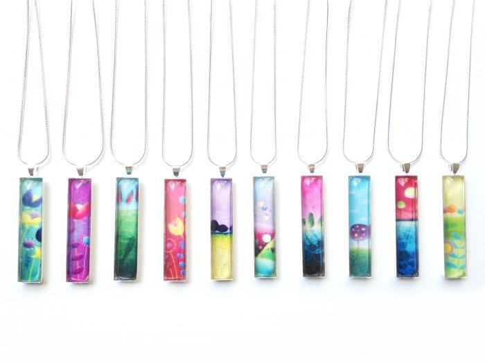 Purple Necklace / Long Pendant "Purple Haze"