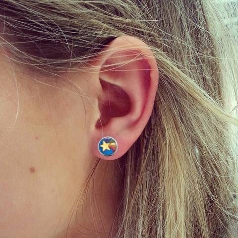 Small Star Earrings | post earrings | stud earrings | Kids Jewellery by Amélie Gagné Studio