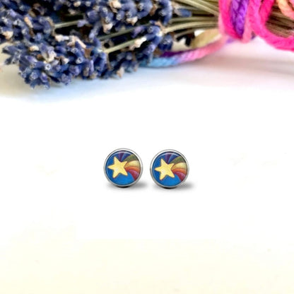 Small Star Earrings | post earrings | stud earrings | Kids Jewellery by Amélie Gagné Studio